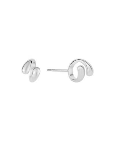 And Now This Silver Plated Ear Bud Holder Earring In Base Metal