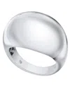 And Now This Silver Plated Or 18k Gold Plated Brass Dome Ring In Silver