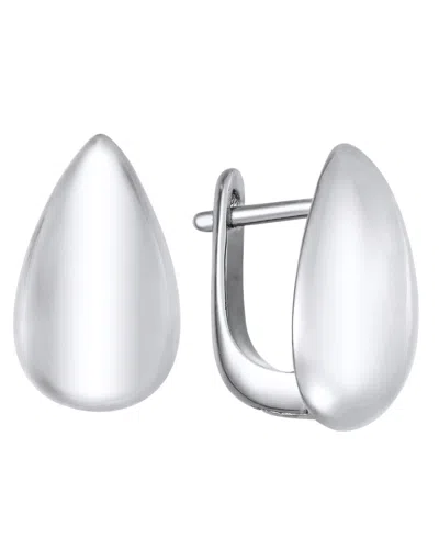 And Now This Silver Plated Or 18k Gold Plated Brass Hinged Pear Shape Earring