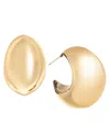 And Now This Cubic Zirconia C Hoop Earring In Gold