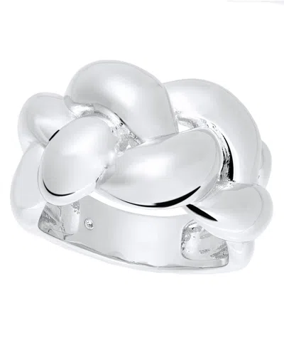 And Now This Silver Plated Or 18k Gold Plated Brass Puff Braided Ring