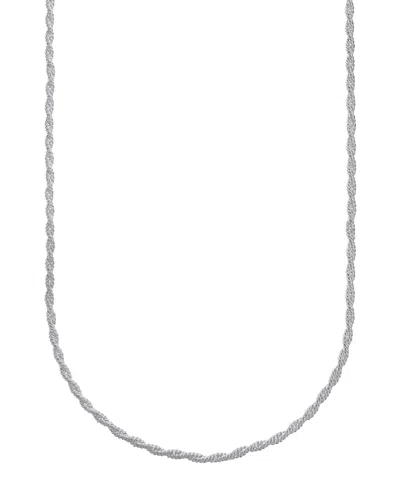And Now This Silver Plated Or 18k Gold Plated Brass Twisted Chain Necklace
