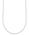 And Now This Silver Plated Or 18k Gold Plated Brass Twisted Snake Chain Necklace In Silver