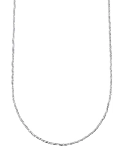 And Now This Silver Plated Or 18k Gold Plated Brass Twisted Snake Chain Necklace