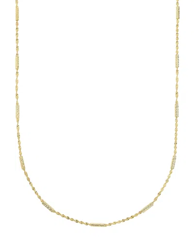 And Now This Silver Plated Or 18k Gold Plated Brass Twisted Stationed Necklace