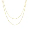 And Now This Simulated Cultivated Pearl Layered Necklace In Gold