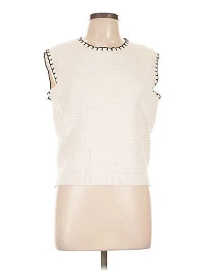 Pre-owned And Now This Sleeveless Top Ivory High Neck Tops