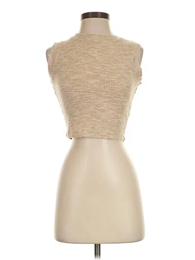 Pre-owned And Now This Sleeveless Top Tan Turtleneck Tops