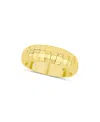 And Now This Sparkle Textured Solid Ring In Gold