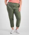 AND NOW THIS TRENDY PLUS SIZE ELASTIC-HEM PANTS, CREATED FOR MACY'S