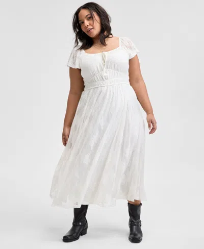 And Now This Trendy Plus Size Lace Maxi Dress, Exclusively At Macy's In Calla Lilly