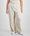 AND NOW THIS TRENDY PLUS SIZE PLEAT-FRONT WIDE-LEG PANTS