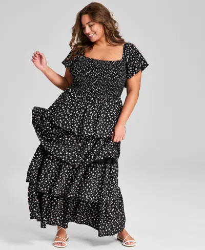 AND NOW THIS TRENDY PLUS SIZE TIERED FLORAL MAXI DRESS, EXCLUSIVELY AT MACY'S