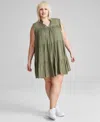 AND NOW THIS TRENDY PLUS SIZE TIERED SWING DRESS