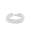 And Now This Triple Row Bead Bracelet In Silver