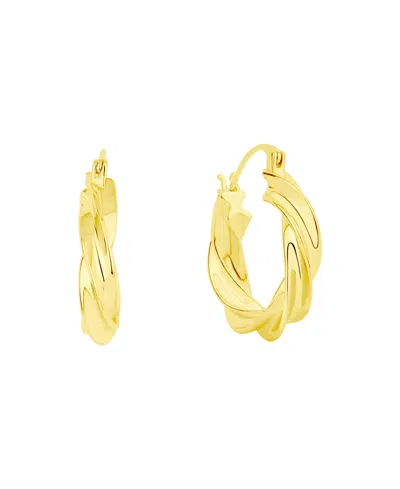 And Now This Twisted Hoop Earrings In Gold