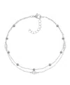 And Now This Two-row Charm Anklet In Gold-plate In Silver