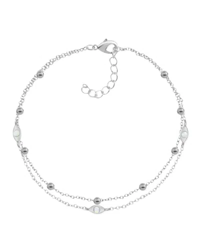 And Now This Two-row Charm Anklet In Gold-plate In Silver
