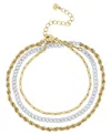 And Now This Two-tone Multi Wrap Bracelet In Two-tone