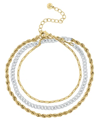 And Now This Two-tone Multi Wrap Bracelet