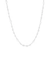 And Now This White Imitation Pearl Necklace In Silver