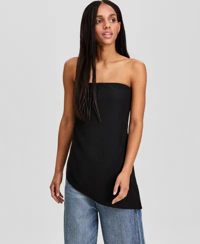 And Now This Women's Asymmetrical-hem Strapless Top, Macy's Exclusive In Multi