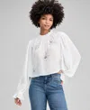 And Now This Women's Beaded Floral Blouse, Macy's Exclusive In White