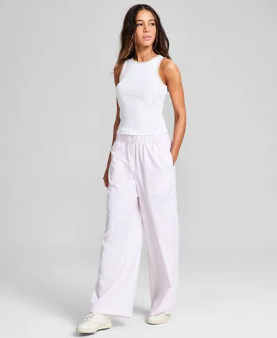 And Now This Women's Boxer Wide-leg Pants, Exclusively At Macy's In Sea Lily Stripe