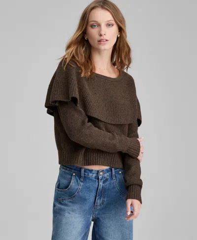 And Now This Women's Cape Sweater, Macy's Exclusive In Brown