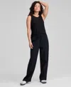 And Now This Women's Cotton Eyelet-trim Drawstring Pants, Exclusively At Macy's