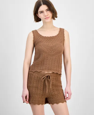 And Now This Women's Crochet Shorts, Exclusively At Macy's