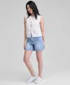 And Now This Women's Cotton Tie-front Sleeveless Top, Exclusively At Macy's In White