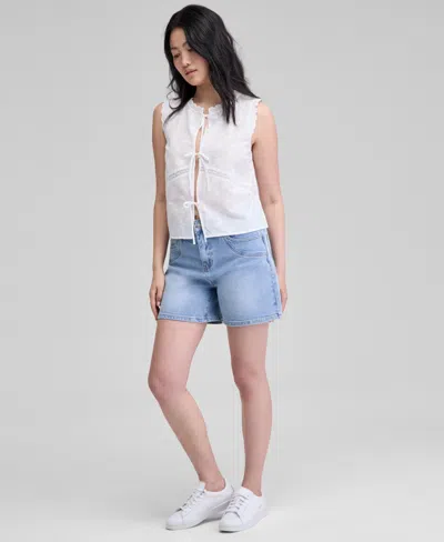 And Now This Women's Double-pocket Denim Shorts, Exclusively At Macy's