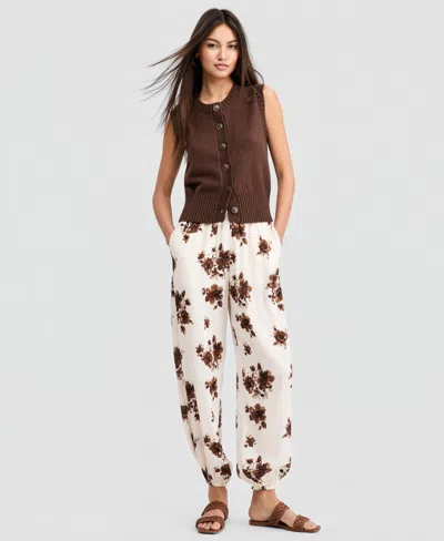 And Now This Women's Drawstring Balloon Pants, Macy's Exclusive In Multi