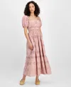 And Now This Women's Eyelet Cotton Maxi Dress, Exclusively At Macy's