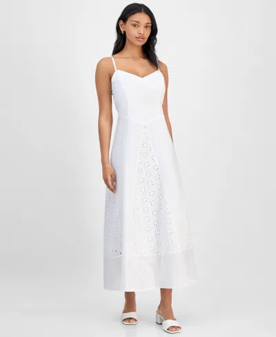 And Now This Women's Eyelet Godet Maxi Dress, Exclusively At Macy's