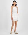 And Now This Women's Eyelet High Halter Fit & Flare Dress, Exclusively At Macy's
