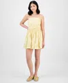 And Now This Women's Eyelet Tube Mini Dress, Exclusively At Macy's In Yellow