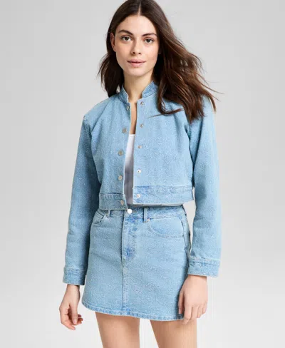 AND NOW THIS WOMEN'S FLORAL-EMBROIDERED DENIM JACKET, EXCLUSIVELY AT MACY'S