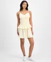 And Now This Women's Gingham Cotton Ruffled Mini Dress, Exclusively At Macy's