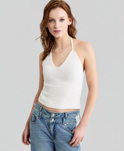 And Now This Women's Halter V-neck Knit Tank Top, Macy's Exclusive In White