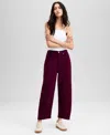And Now This Now This Womens High Rise Barrel Leg Jeans 24p 32 Exclusively At Macys In Burgundy