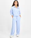 And Now This Women's High-rise Drawstring-waist Pants, Exclusively At Macy's In Blue Fall