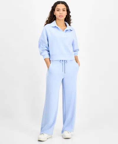 And Now This Women's High-rise Drawstring-waist Pants, Exclusively At Macy's In Blue Fall