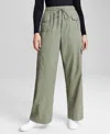 And Now This Women's High-waisted Wide-leg Cargo Pants, Created For Macy's In Crushed Oregano
