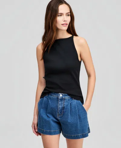 And Now This Women's High-neck Sleeveless Tank Top, Macy's Exclusive In Black
