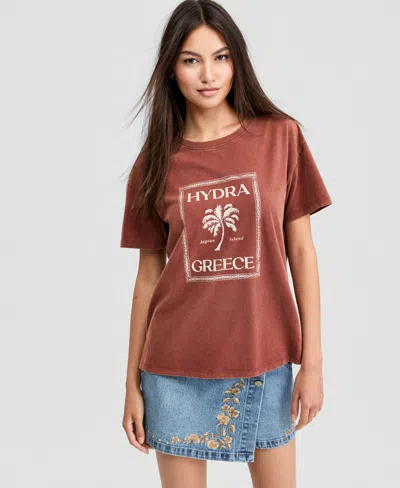 And Now This Women's Hydra Graphic T-shirt, Macy's Exclusive In Brown