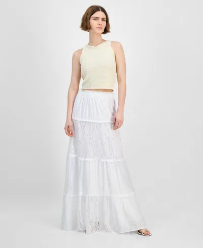 And Now This Women's Lace Eyelet Maxi Skirt, Exclusively At Macy's