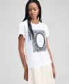 And Now This Women's Lace Graphic Short-sleeve T-shirt, Macy's Exclusive In White