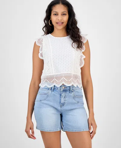 And Now This Women's Lace-trim Scalloped Tank, Exclusively At Macy's
